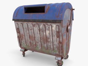 Dumpster v6 weathered 3D Model