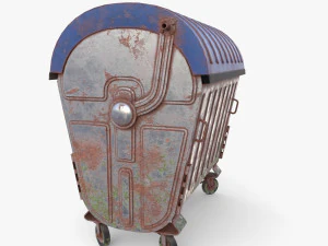 Dumpster v6 weathered 3D Model
