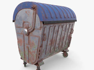 Dumpster v6 weathered 3D Model