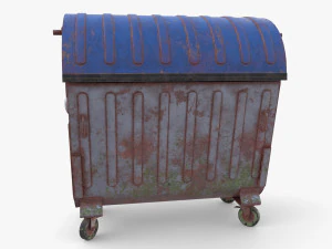 Dumpster v6 weathered 3D Model