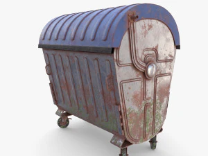 Dumpster v6 weathered 3D Model