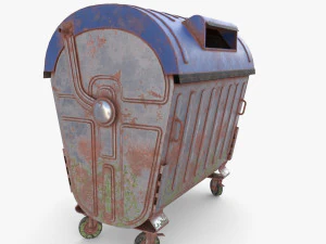 Dumpster v6 weathered 3D Model