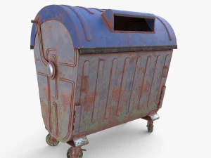 Dumpster v6 weathered 3D Model