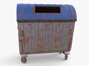 Dumpster v6 weathered 3D Model