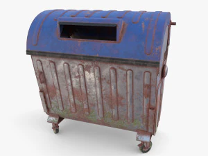 Dumpster v6 weathered 3D Model
