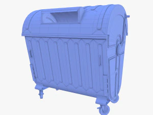Dumpster v6 weathered 3D Model