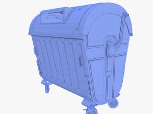 Dumpster v6 weathered 3D Model