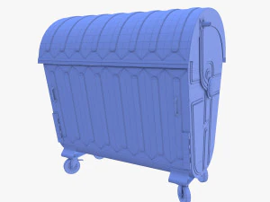 Dumpster v6 weathered 3D Model