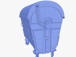 Dumpster v6 weathered 3D Model