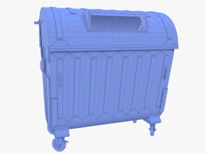 Dumpster v6 weathered 3D Model
