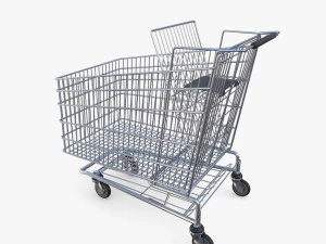 Shopping cart v5 3D Model
