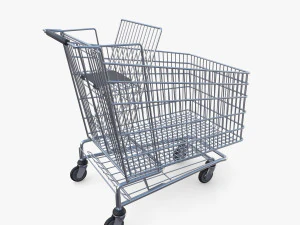 Shopping cart v5 3D Model