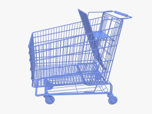 Shopping cart v5 3D Model