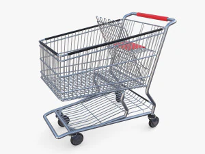 Shopping cart v6 3D Model