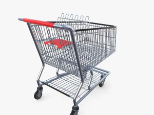 Shopping cart v6 3D Model