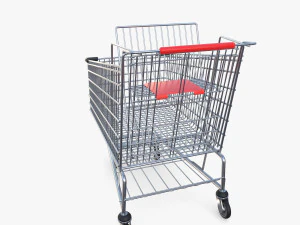 Shopping cart v8 3D Model