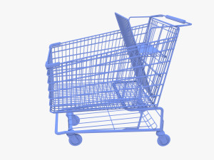 Shopping cart v8 3D Model