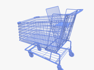 Shopping cart v8 3D Model