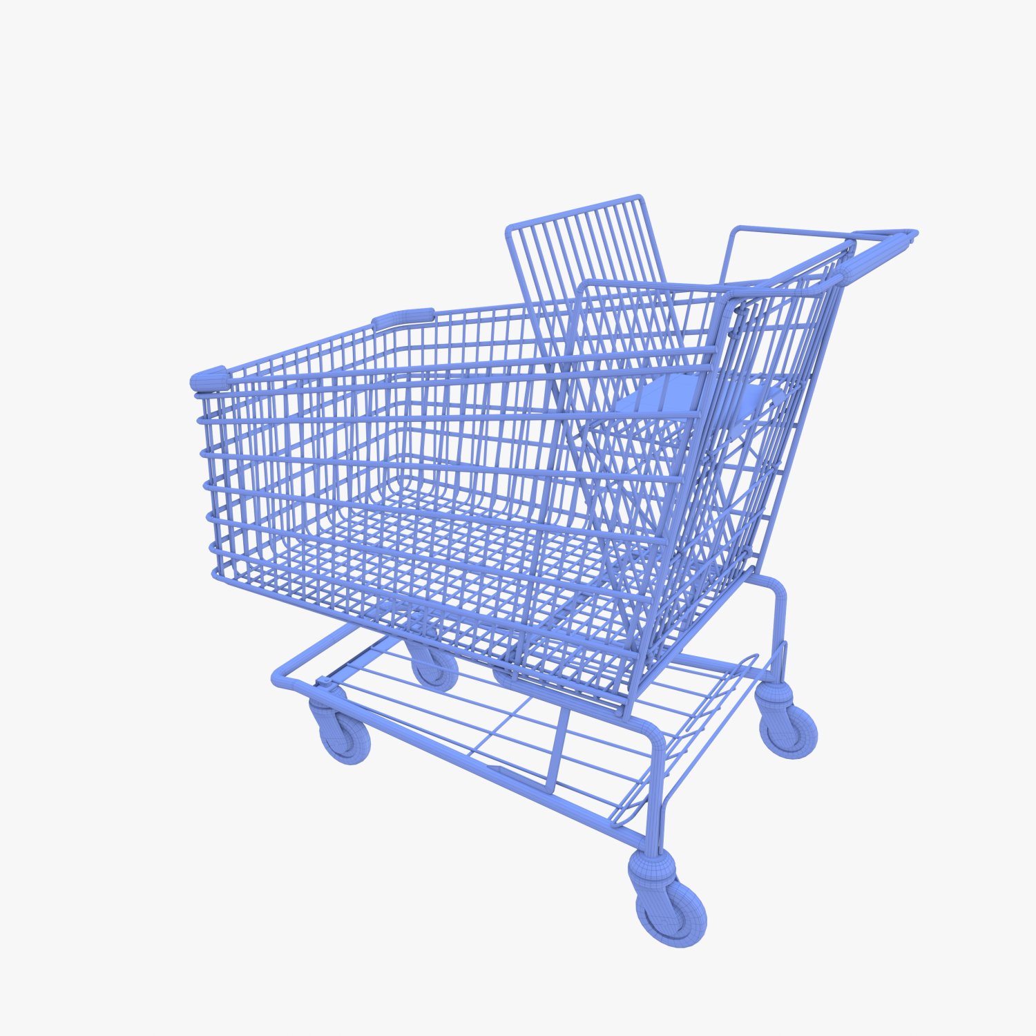 Shopping cart v8 Modello 3D in Carrello Spesa 3DExport