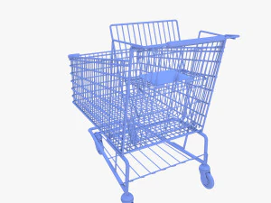 Shopping cart v8 3D Model