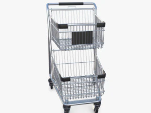 Shopping cart v9 3D Model