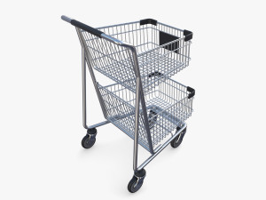Shopping cart v9 3D Model