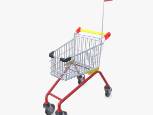 Carrinho de compras infantil v1 Modelo 3D
