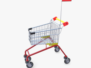 Kid shopping cart v1 Modello 3D