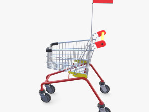 Kid shopping cart v1 Modello 3D