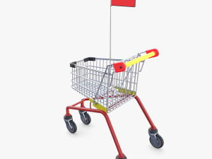 Kid shopping cart v1 Modello 3D