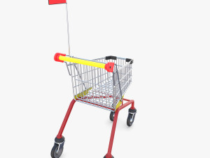 Kid shopping cart v1 Modello 3D