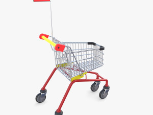 Kid shopping cart v1 Modello 3D