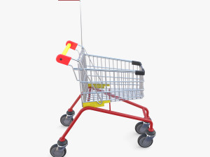 Kid shopping cart v1 Modello 3D