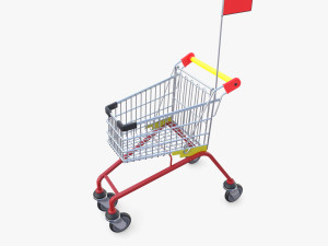 Kid shopping cart v1 Modello 3D