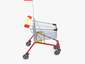 Kid shopping cart v1 Modello 3D