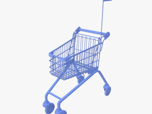 Kid shopping cart v1 Modello 3D