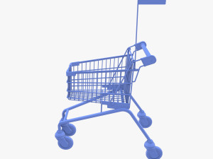 Kid shopping cart v1 Modello 3D