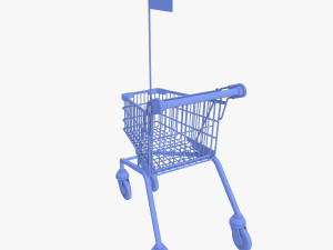 Kid shopping cart v1 Modello 3D