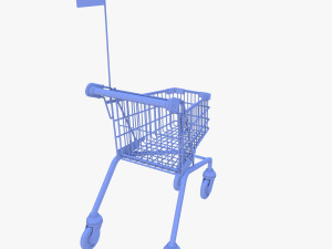 Kid shopping cart v1 Modello 3D