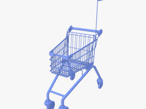 Kid shopping cart v1 Modello 3D