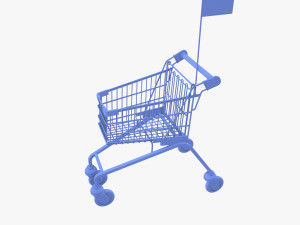 Kid shopping cart v1 Modello 3D