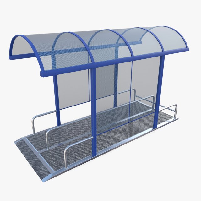 Shopping cart bay v1 3D Model .c4d .max .obj .3ds .fbx .stl .blend 