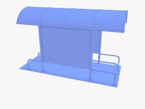 Shopping cart bay v1 3D Model