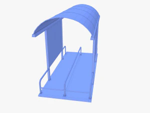 Shopping cart bay v1 3D Model