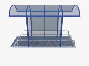 Shopping cart bay v1 3D Model