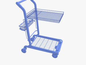 Shopping cart v10 3D Model