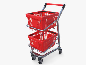 Shopping cart v12 3D Model