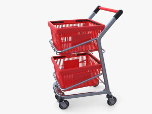 Shopping cart v12 3D Model