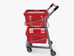 Shopping cart v12 3D Model