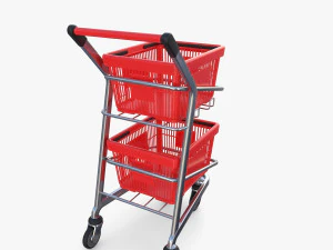 Shopping cart v12 3D Model